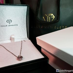 Falls jewelers pink tourmaline pendant